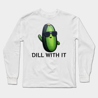 Funny Deal With It Pickle Long Sleeve T-Shirt